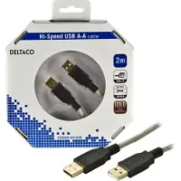 Deltaco USB2-8-K beige USB 2.0 kaapeli