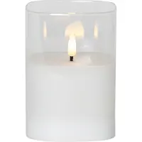 Star Trading 063-93 Flamme 9X12,5CM LED-Kynttilä, läpinäkyvä