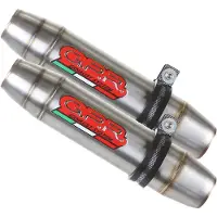 Gpr Exhaust Systems Deeptone Inox Dual Slip On Gw250-f Inazuma 12-17 Ei-hyväksytty äänenvaimennin