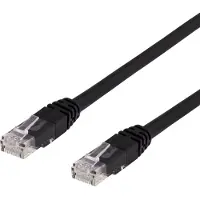 Deltaco – U/UTP Cat6 laitekaapeli, LSZH, 3m, musta (TP-63S)