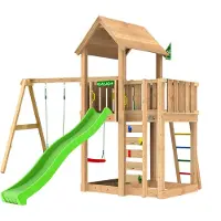 Jungle Gym Mansion 2.1, Swing Module, vihreä liukumäki, leikkitorni