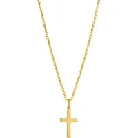 Top Gold hopeinen risti kullattu 5256751509