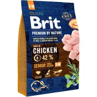 Brit by Nature Senior S-M pienten ja keskikokoisten iäkkäille koirille 3 kg