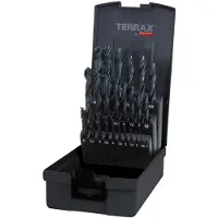 Terrax HSS-R DIN338 25-os. 1-13mm metalliporanteräsarja