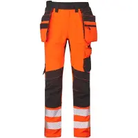 Portwest DX454 Hi-Vis Craft oranssi/musta riipputaskuhousut