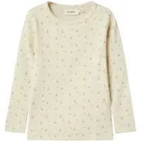 Lil´ Atelier Nmfgago Ls Slim Top Lil Noos - Cream - 116