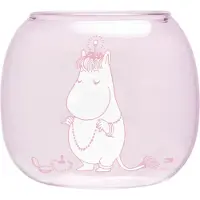 Muurla Muumi Niiskuneiti pinkki kynttilälyhty