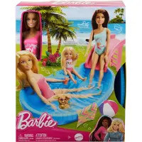 Barbie Vaaleahiuksinen Nukke Uima-altaalla Ja Tarvikkeilla