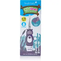 Brush-Baby WildOnes WildOne sähköhammasharja + 2 vaihtopäätä lapsille Hippo 1 kpl