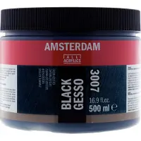 Amsterdam musta gesso 500ml pohjustusaine