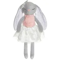 Teddykompaniet Ballerinas, Rabbit Kelly - Grey - H:40CM