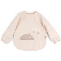 Done by Deer Sleeved Pocket Bib Ozzo Powder - Pink - ONE SIZE