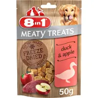 8In1 3x50g Meaty Treats ankka & omena 8in1-koiranherkut