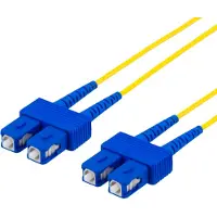 Deltaco Kuitukaapeli SC - SC, duplex, singlemode OS2, 1,5m