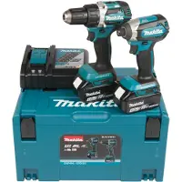 Makita Työkalusarja DLX2189TJ (DDF484 + DTD153); 18 V; 2x5,0 Ah akku