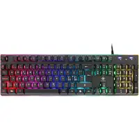 Deltaco GAMING GAM-021-RGB -pelinäppäimistö, musta