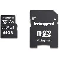Nedis MSDX64G100V30 64 GB microSDHC/XC V30 UHS-I U3 -muistikortti