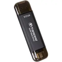 Transcend ESD310C SSD muistitikku USB-A ja USB-C 512GB
