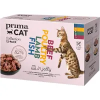 Premium Primacat 48x85g Classic hyytelössä Classic-lajitelma kissan märkäruoka