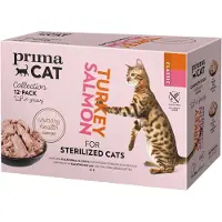 Premium Primacat 24x85g Classic kastikkeessa Sterilised kissan märkäruoka