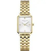 Rosefield The Octagon XS White Sunray Steel Gold OWGSG-O60