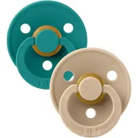 BIBS Taupe/Scuba koko 1, 0-6 kk tutti 2 kpl