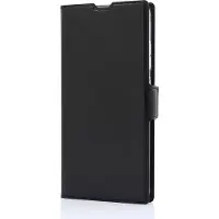 Wave Book Case, Samsung Galaxy S25 Ultra 5G, musta