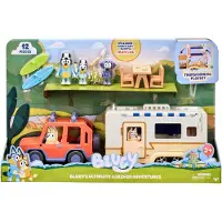 Bluey 4WD & Campvan Playset karavaanari leikkisetti