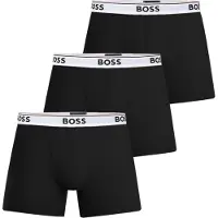 BOSS Bokserishortsit 'Power' vaaleanharmaa / musta / valkoinen