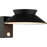 Nordlux LED aurinko ulkoseinävalaisin Justina, musta, anturi, metallia Justina, Musta, Metalli, Moderni, aurinkokennovalaisin