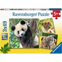 Ravensburger Panda, Lion And Tiger 3x49p palapeli