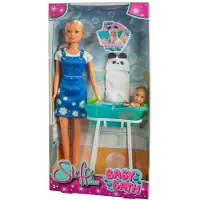 Steffi Love Love Baby Bath muotinukke ja vauva