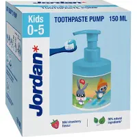 Orkla Group Kids 0-5 vuotta Mild strawberry taste 150 ml hammastahna pumppupullo
