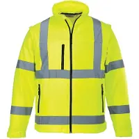 Portwest S428 irrotettavahihainen Hi-Vis 3L Softshelltakki