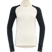 Devold Women's Expedition Merino Silk Zip Ink/offwhite Kerrasto yläosat M