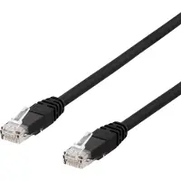 Deltaco – U/UTP Cat6a laitekaapeli, 7m, 500MHz, LSZH, musta (TP-67SAU)