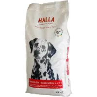 Halla Lammas & Riisi 15 kg koiranruoka
