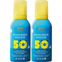 EVY Sunscreen Mousse SPF50, KIDS Face And Body, 150ml