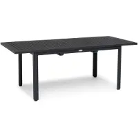Hillerstorp Nydala Ruokapöytä 96x200/280 cm Musta