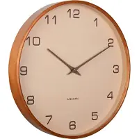 Karlsson seinäkello Acento wood sand brown KA5993SB