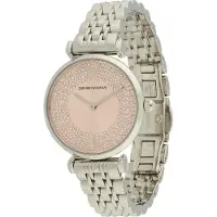 Emporio Armani Analoginen kello roosa / hopea / läpinäkyvä