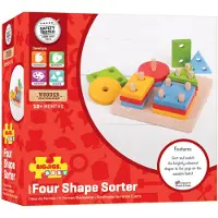Bigjigs Wooden Shapes Stacking Game 17dlg.