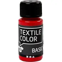Creativ Company Textile Color Semi-opaque Textile Paint - Primary Red 50ml