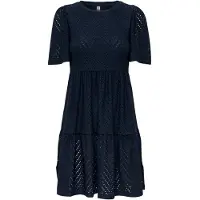 JDY Jdycarla Cathinka S/S Dress Jrs Noos - Navy - XS