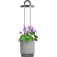Click & Grow - x HydroVase LED Kasvivalaisin Harmaa