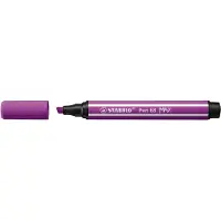 Stabilo Pen 68 MAX - Fibre-tip Pen with Thick Chisel Tip - Lilac
