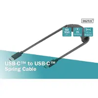 Digitus USB - TYPE C TO USB - TYPE C SPRING CABLE, TPU (AK-300431-006-S)