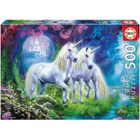 Educa 500 Unicorns in the Forest palapeli