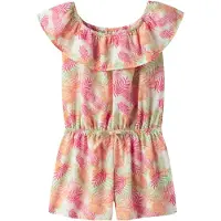 Name it Nkfvinaya Ss Playsuit Fffff Noos - Pink - 134