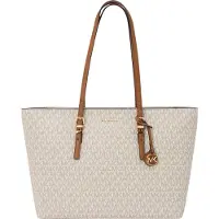 Michael Kors for woman. 30T5GQNT9B Quinn beige handbag (OSFA), Casual, PVC